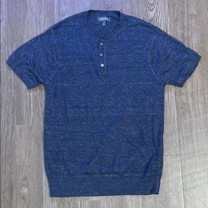 Bonobos Short Sleeve Linen Henley Sweater